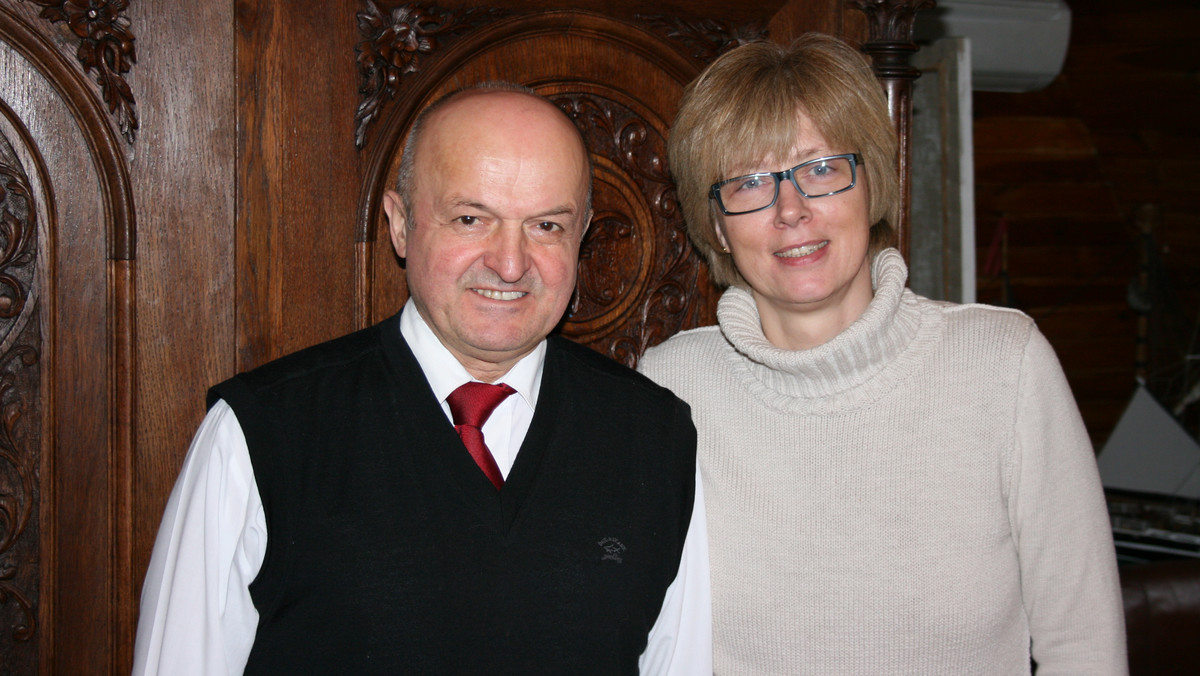 Zbyszek Nowak z żoną Aleksandrą, fot. Grzegorz Krawczyk/Onet