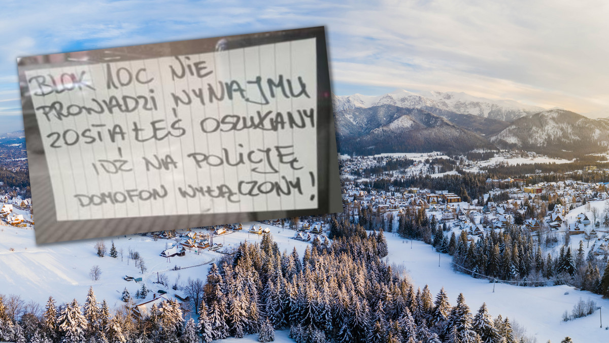 Zakopane. Bloki mieszkalne oblężone. Kolejni turyści oszukani