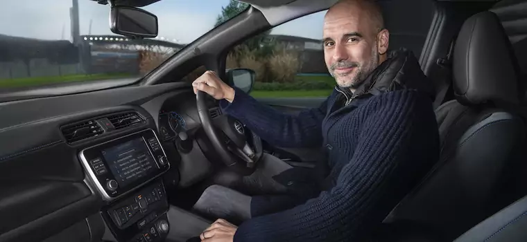 Pep Guardiola jeździ elektrycznym Nissanem Leaf