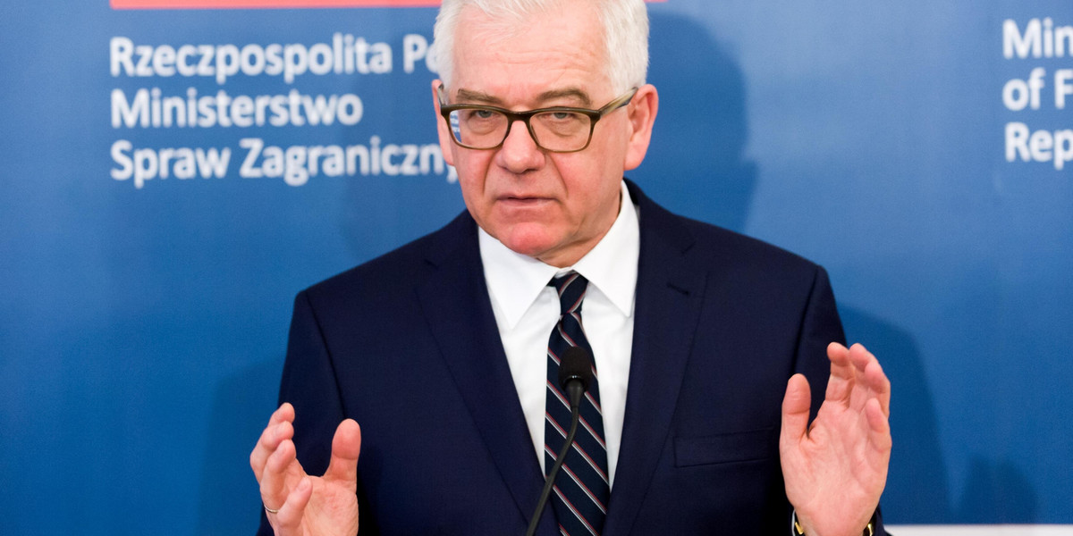 Szef MSZ Jacek Czaputowicz