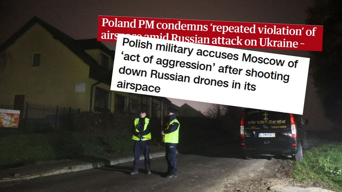 Nalot rosyjskich dronów. Światowe media piszą o Polsce