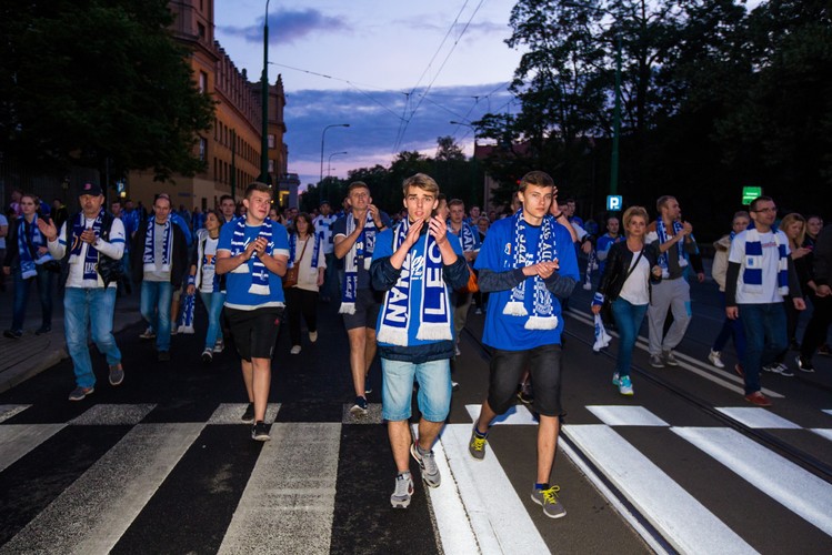 Tak Poznań świętował mistrzostwo Polski zdobyte przez piłkarzy Lecha