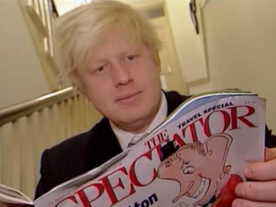 Boris Johnson, był redaktorem magazynu "The Spectator"