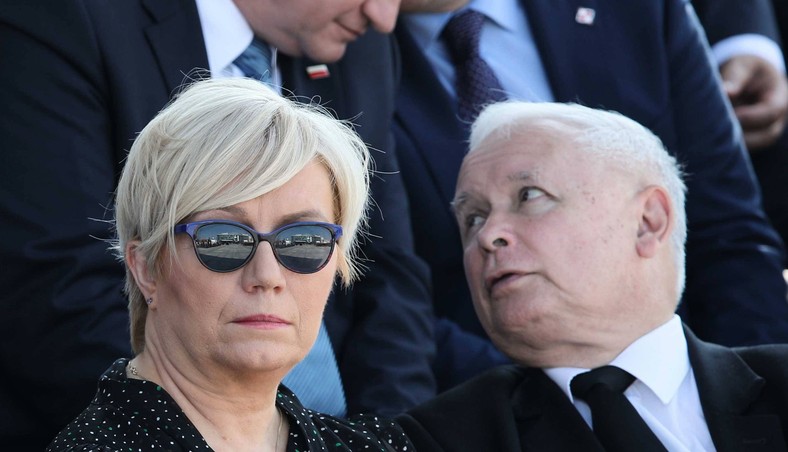 Jarosław Kaczyński i Julia Przyłębska