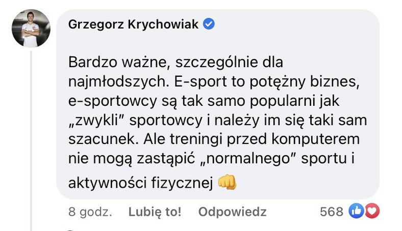 Komentarz Krychowiaka