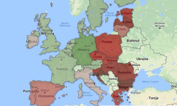 Bogata i biedna Europa. Konsumpcja na jednego mieszkańca w UE [MAPA]