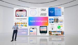 Apple revealed its AI road map at its developer conference. The stock was down 2% in Monday's session. Apple