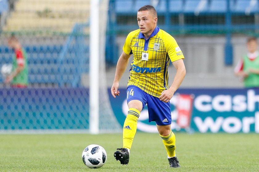 Pilka nozna. Ekstraklasa. Arka Gdynia - Jagiellonia Bialystok. 29.07.2018