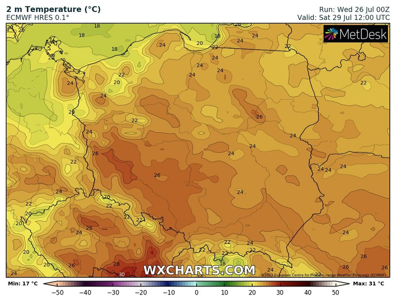 Pod koniec tygodnia jest szansa na ocieplenie, ale fala upałów nam nie grozi