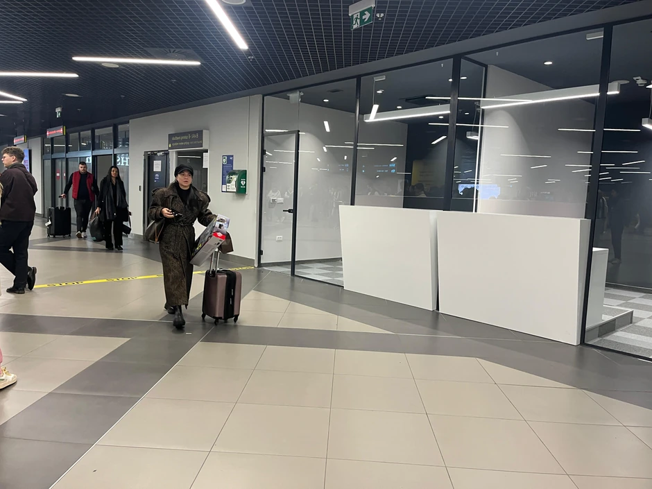 Milica Ristić na aerodromu