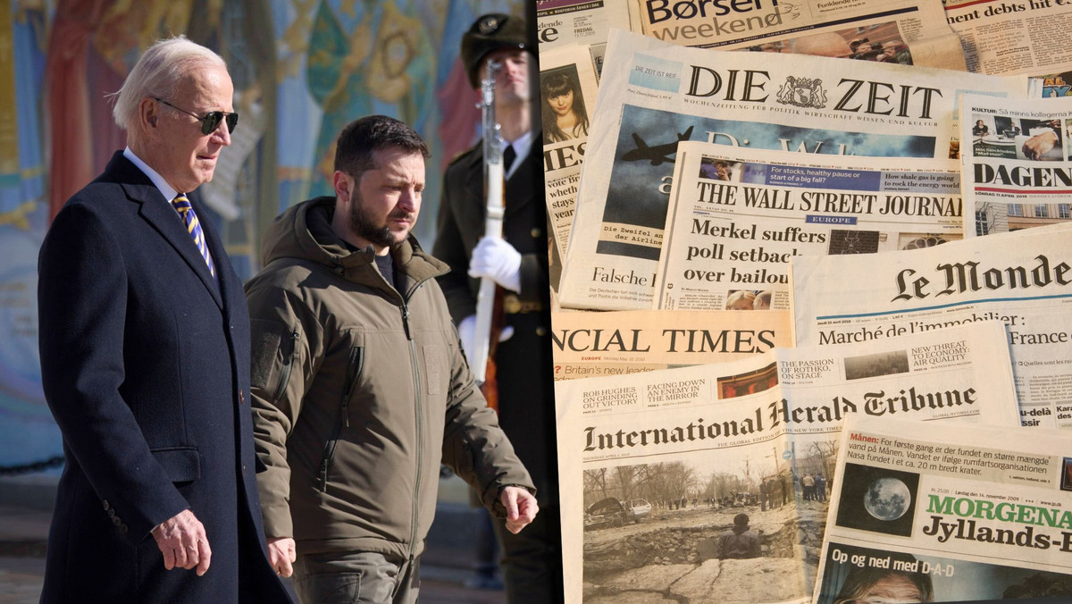 Światowa prasa o wizycie Bidena w Kijowie. "W niemal hollywoodzkim stylu"