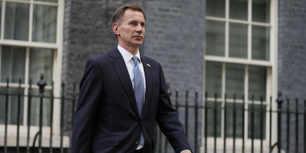 Brytyjski kanclerz skarbu Jeremy Hunt.