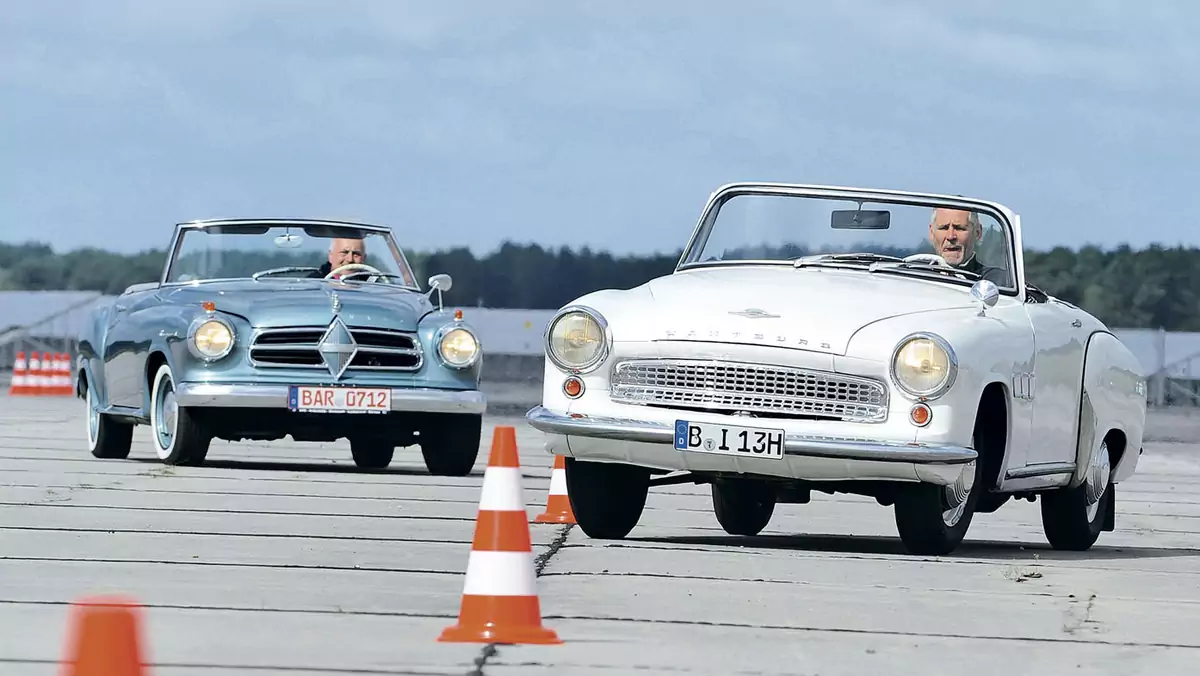 Wartburg Sport kontra Borgward Isabella Cabrio - wyprzedzić bez doganiania