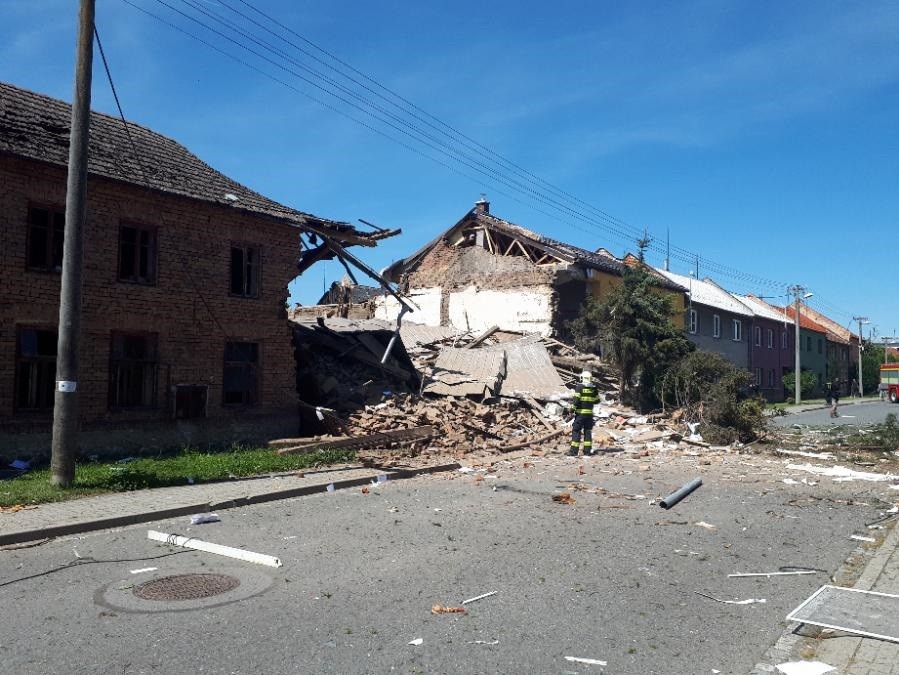  V obci pri Prostějove vybuchol dom.