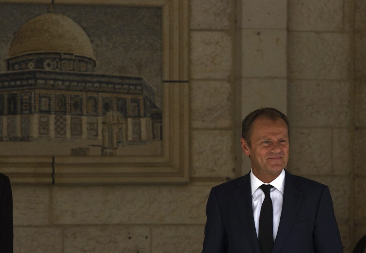 Donald Tusk w Ramallah