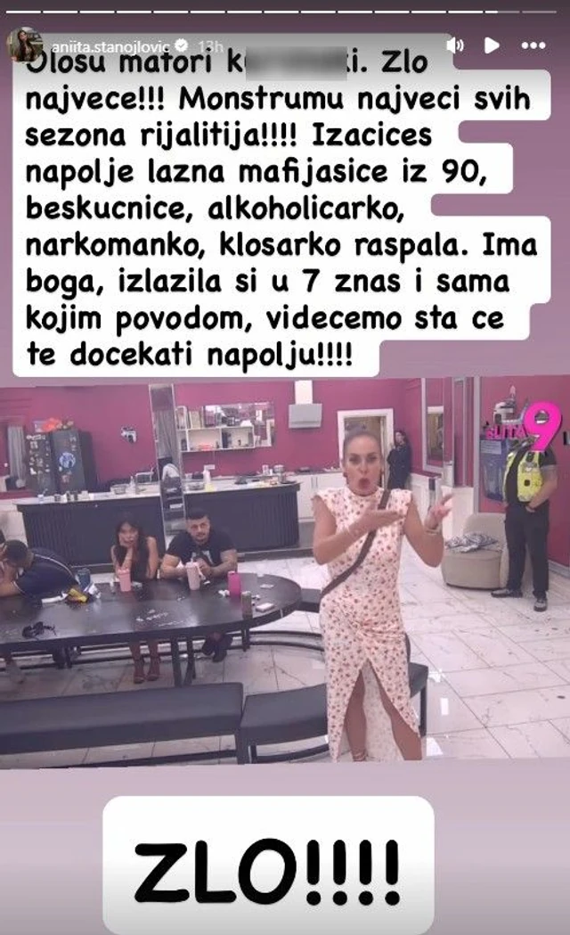 "Znaš kojim povodom si izlazila iz Elite, videćemo šta će te dočekati napolju!" Stigao brutalan odgovor na uvredu koju je Milena Kačavenda izrekla na račun bebe Anite Stanojlović
