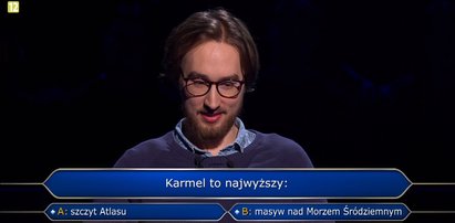 "Milionerzy" – Karmel to najwyższy? Filip usłyszał takie pytanie warte pół miliona. Znasz odpowiedź?