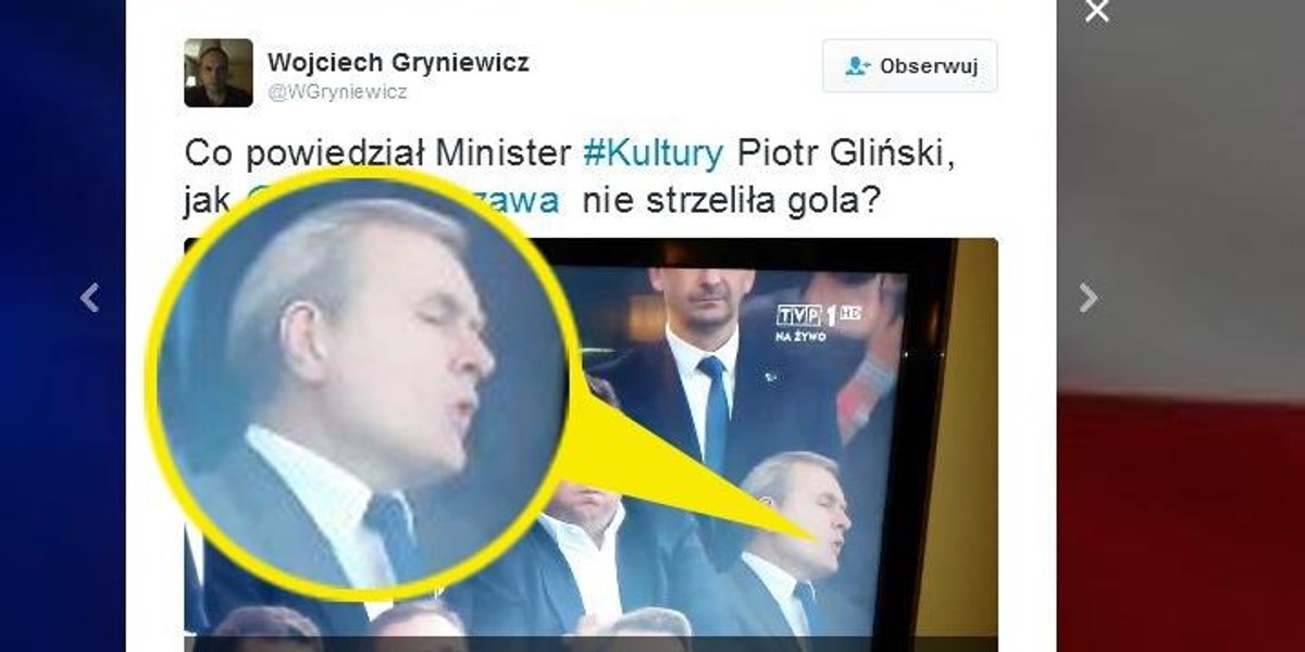 Minister kultury siarczyście klnie podczas meczu!