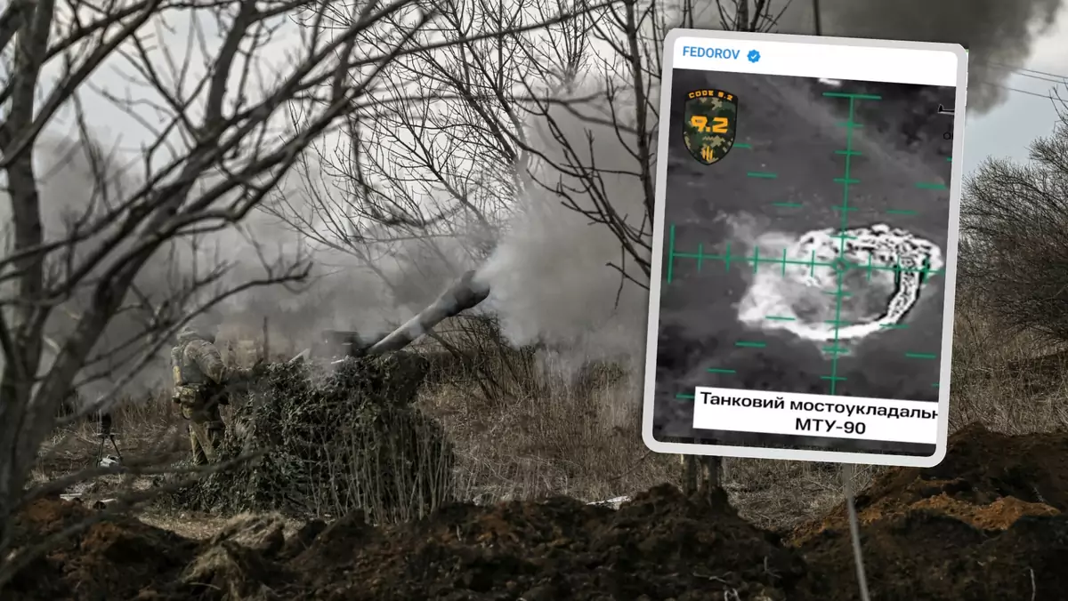 Sukces ukraińskich żołnierzy pod Bachmutem (screen: Telegram / Fiodorow)