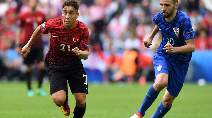 Emre Mor a harmadik legfiatalabb játékosa az Eb-k történetének / Fotó: AFP