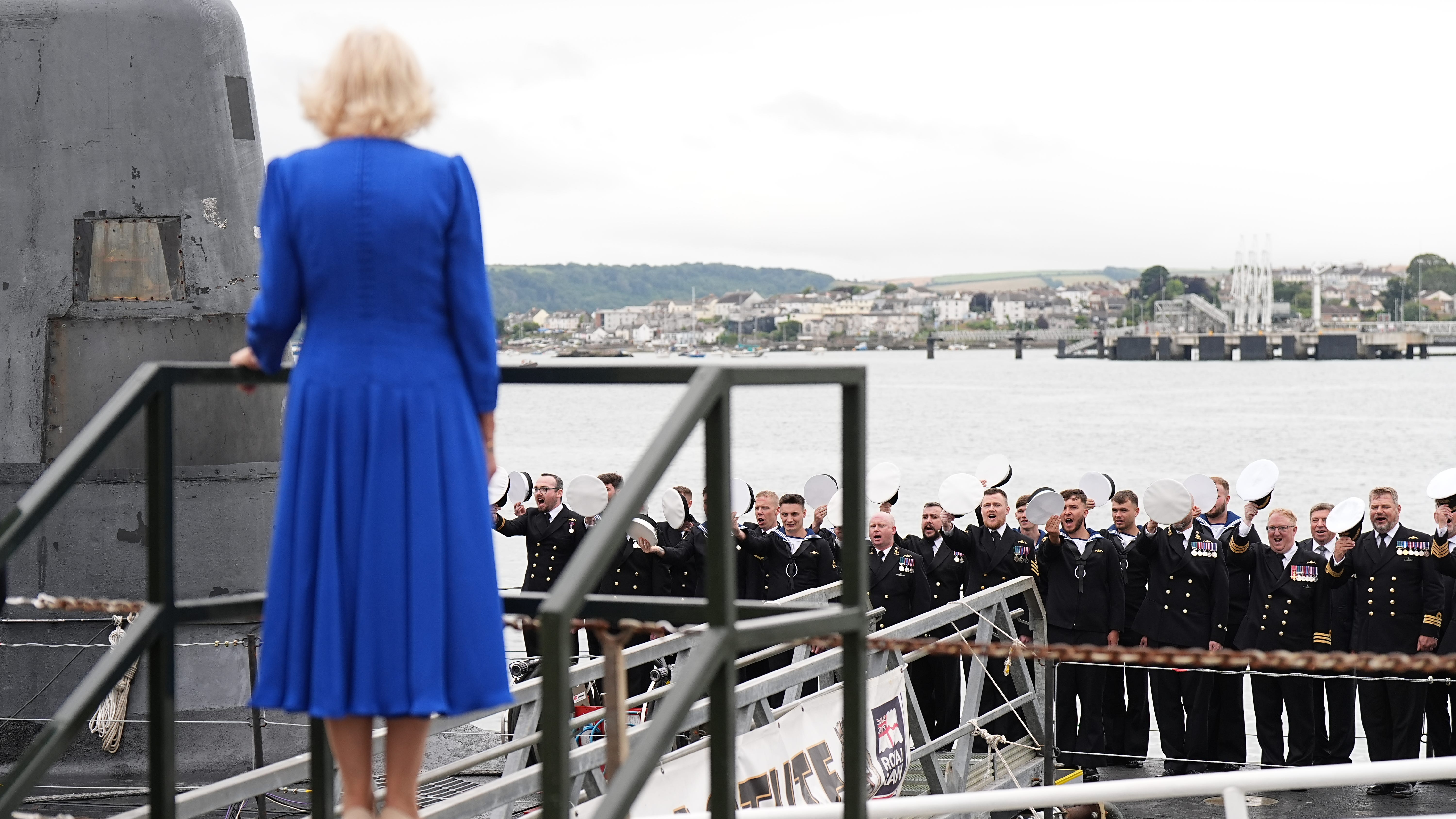 Queen Camilla gets clingfilm gift from HMS Astute crew