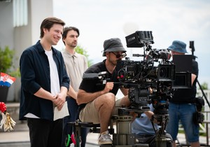 Marko Grabež na snimanju 