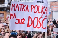 Protest przeciwko zakazowi aborcji w Gdansku