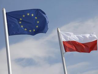 Flaga UE i Polski