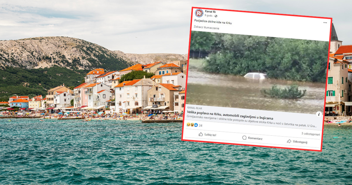 Croacia está lidiando con los efectos de las fuertes lluvias.  La famosa isla se inundó.