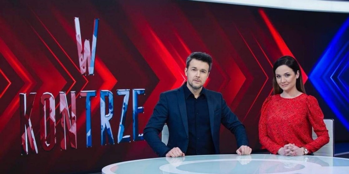 Nowi prowadzący "W kontrze". Katarzyna Ciepielewska i Łukasz Sobolewski.