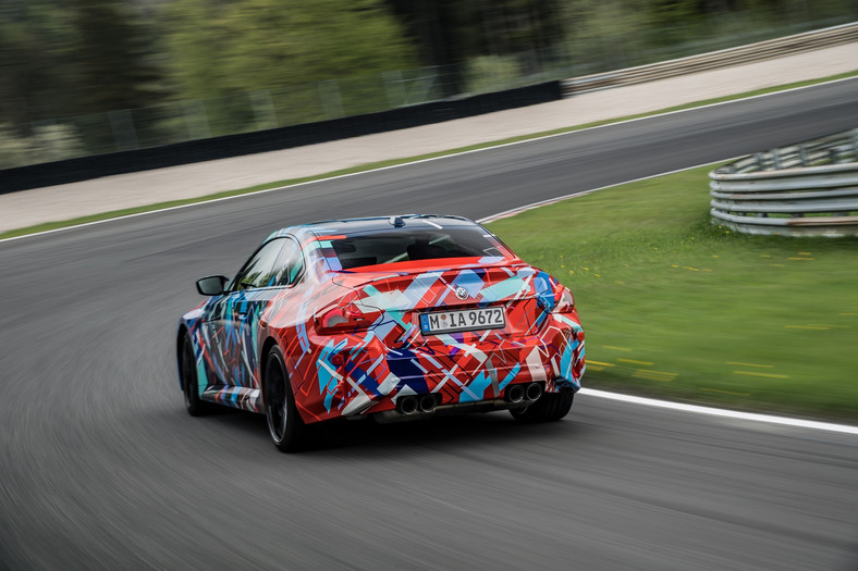 Nowe BMW M2 (2022) podczas testów na Salzburgringu