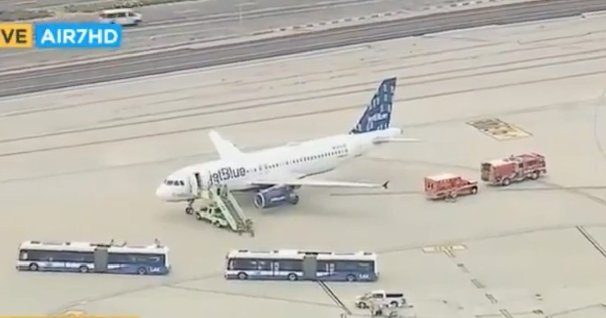 A 'disgruntled' JetBlue passenger called in a bomb threat after missing