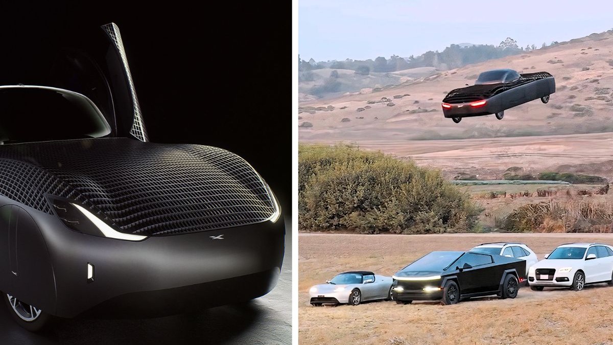 Tesla Roadster are deja un rival care chiar zboară. O companie americană a trecut cu mașina sa peste un Cybertruck
