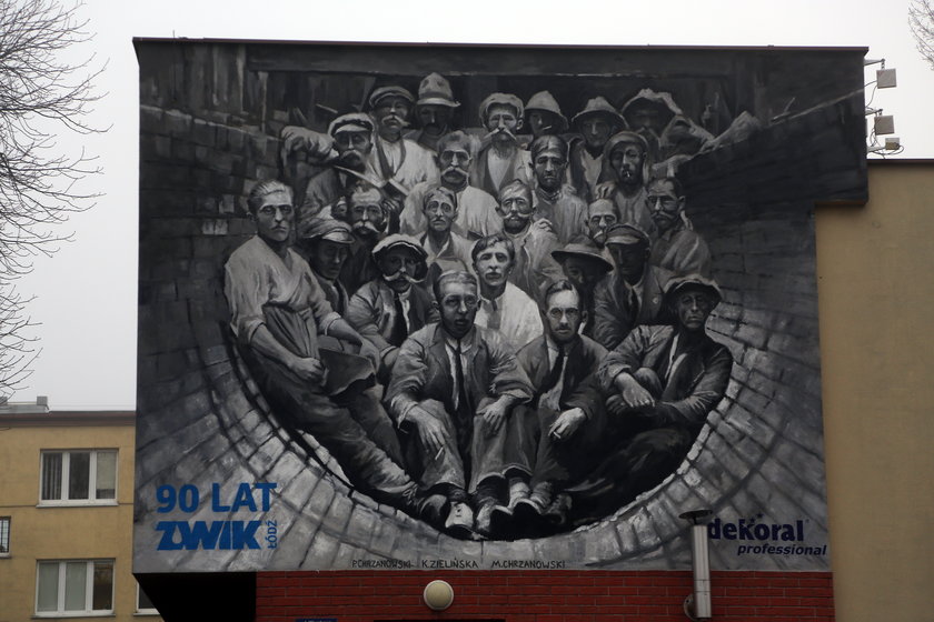 Nowy mural historyczny na budynku ZWiK-u