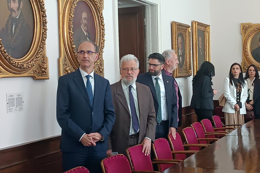 Premijer Đuro Macut u poseti Matici srpskoj 