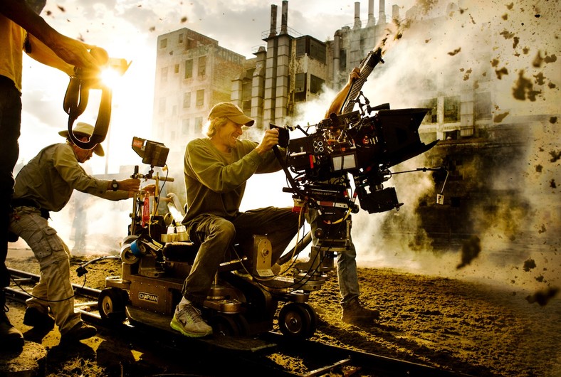 Michael Bay na planie filmu 