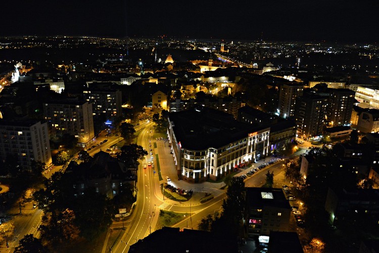 Warszawa nocą