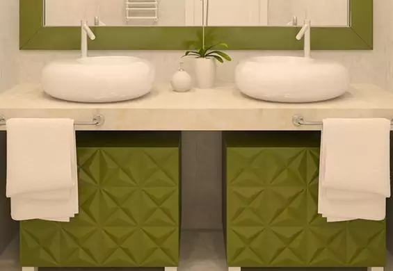 Zielona łazienka, czyli domowa oaza w kolorze nadziei