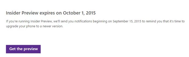 Windows Insider dla smartfonów wygaśnie 1 października