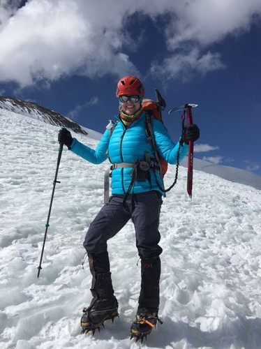 Ewa Wachowicz na szczycie Ojos del Salado