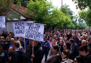 Protest Srba u Zvečanu