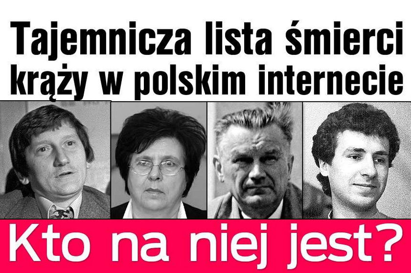Lista śmierci krąży w polskim internecie. Kto na niej jest?