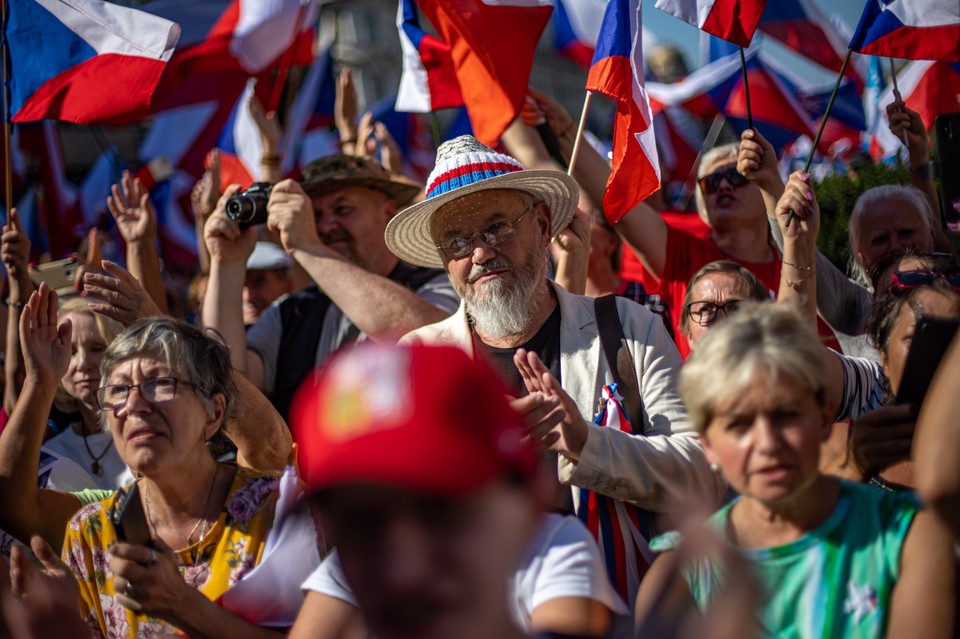 Protest w Pradze