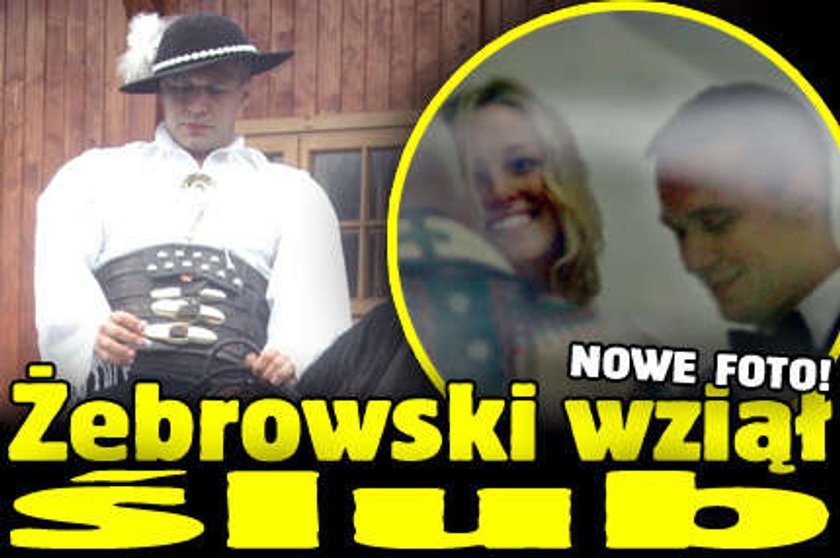 Żebrowski wziął ślub. NOWE FOTO!