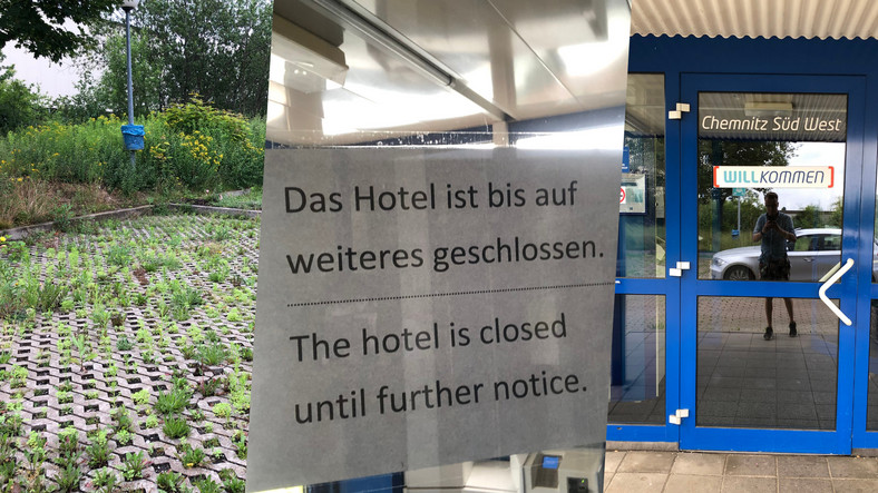 Closed hotel, Chemnitz
