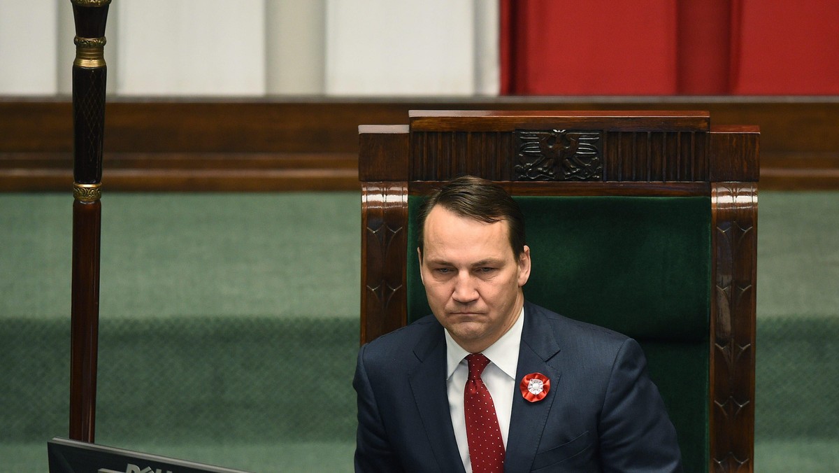 Marszałek Sejmu Radosław Sikorski