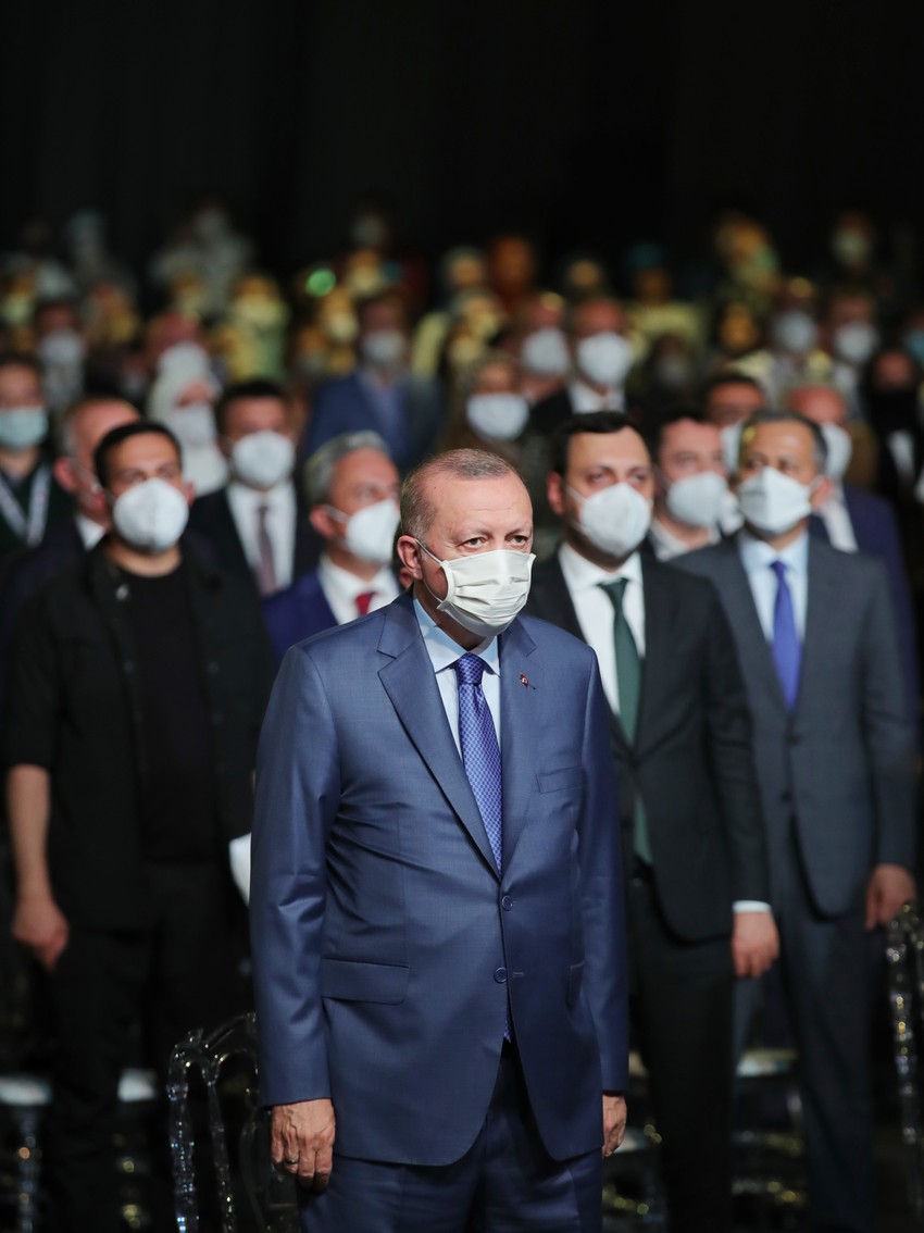 Redžep Tajip Erdogan na ceremoniji postavljanja kamena temeljca za Istanbulski kanal