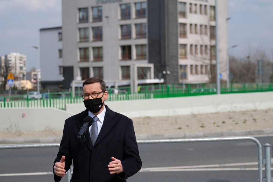 Premier Mateusz Morawiecki, Katowice, 12.04.2021