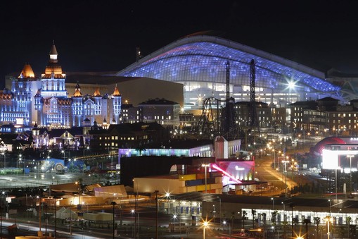 Stadion Olimpijski nocą