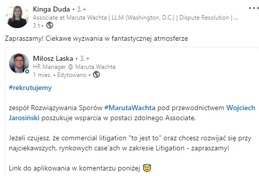 Kinga Duda na LinkedIn